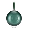 Good Partner wholesale tourmaline non-stick wok, household cooking wok, induction cooker, gas suitable, drop shipping Specification image